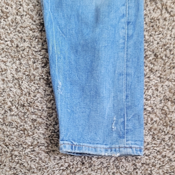ZaraxClassic Blue Distressed Women's Boybriend Jeans Size 6 - Picture 4 of 10